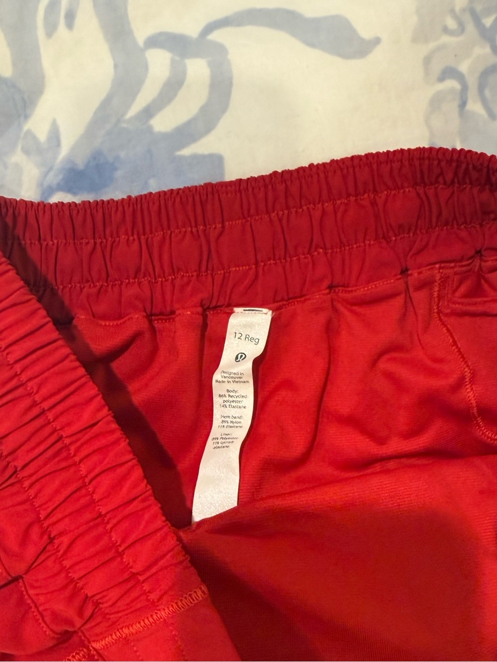 Lululemon Hotty Hot Low-Rise Shorts 2.5” | Dark Red | Size 12 - Picture 2 of 3